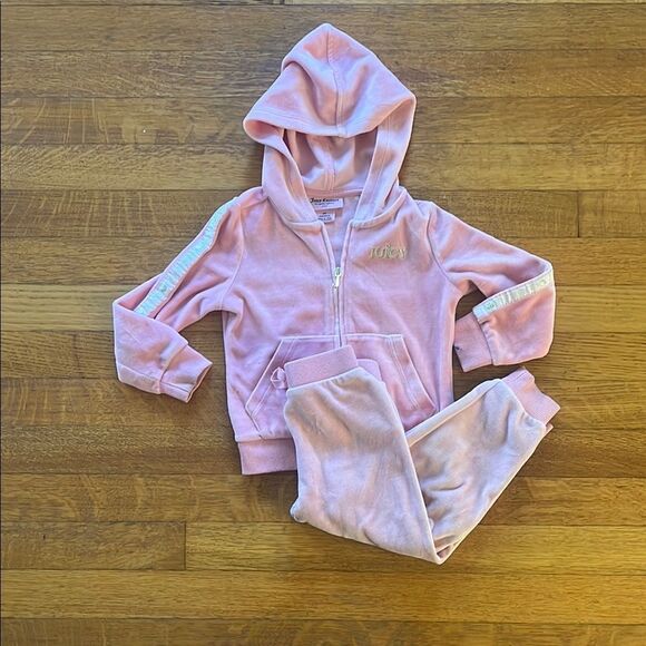 Juicy Couture Other - Juicy Couture Pink Velour Tracksuit